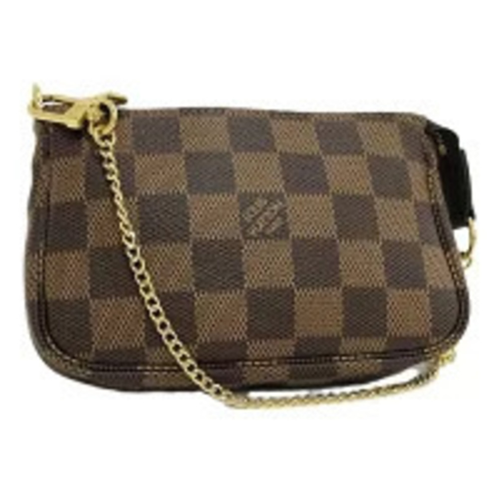 LOUIS VUITTON Pochette Accessoires Damier Ebene Brown